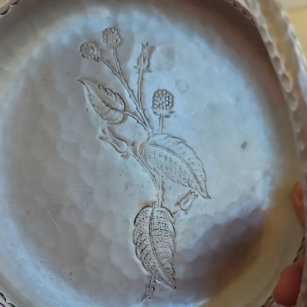 Vintage Farberware Wrought Hammered Aluminum Tray